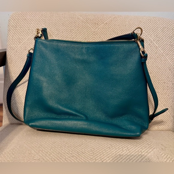 Coach Marlon Hobo Viridian / Teal-Green shoulder bag - Picture 7 of 9
